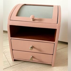 Wooden Pink Jewelry Box